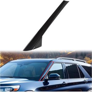 imageLeft APillar Molding Windshield Outer Trim Compatible with 20112019 Ford Explorer 4 Door Utility Replace for BB5Z7803145AA BB5Z7803137AB WSide Tape Driver SideLeft Side