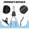 imageECOTRIC Detachable Black Backrest Sissy Bar Compatible with 2006up Harley Davidson Dyna Street Bob FXDB EFI FXDBI Super Glide FXD Custom FXDC