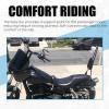 imageECOTRIC Detachable Black Backrest Sissy Bar Compatible with 2006up Harley Davidson Dyna Street Bob FXDB EFI FXDBI Super Glide FXD Custom FXDC