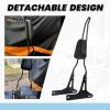 imageECOTRIC Detachable Black Backrest Sissy Bar Compatible with 2006up Harley Davidson Dyna Street Bob FXDB EFI FXDBI Super Glide FXD Custom FXDC