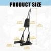imageECOTRIC Detachable Black Backrest Sissy Bar Compatible with 2006up Harley Davidson Dyna Street Bob FXDB EFI FXDBI Super Glide FXD Custom FXDC