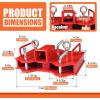 imageECOTRIC Universal 2quot Forklift Hitch Adaptor 6500 LBS Capacity Fit for All Standard 2quot Hitch Insert Trailer Tow Hitch Attachment Steel Powder Coated Red