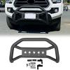 imageECOTRIC Front Bull Bar Compatible with 20052023 Toyota Tacoma Pickup Truck Bumper Brush Grill Grille Guard Heavy Duty Steel Textured Powder Finish Black