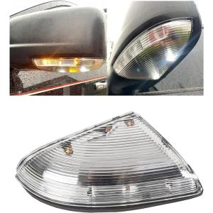 imageECOTRIC Left Mirror Turn Signal Puddle Light Compatible with 20092013 Dodge Ram 1500 ampamp 20102013 2500 LH Front Driver Side Mirror Turn Signal Lamp Housing Cover Replacement for 68064949AA  LHFront Driver