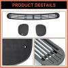 imageECOTRIC Dash Defrost Vent Coverampamp Speaker Grill Set Compatible with 19982005 Chevy Chevrolet S10 GMC Jimmy Sonoma Oldsmobile Bravada Blazer 2 Packages
