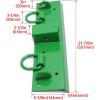 imageECOTRIC 496quot W  2193quot L Bolt on Tractor Bucket Grab Hooks wDRing ampamp Grab Hooks 2quot Receiver Compatible with John Deere 4100 4010 4110 4115 2320 2520 2720 2025r 2032r 2038r