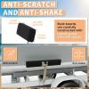 imageECOTRIC Boat Trailer Guide 2 Foot Bunk Board GuideOn Rails Galvanized Steel with Marine Grade Carpet Kit 2pcs AdjustableTshaped