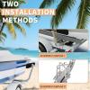 imageECOTRIC Boat Trailer Guide 2 Foot Bunk Board GuideOn Rails Galvanized Steel with Marine Grade Carpet Kit 2pcs AdjustableTshaped