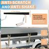 imageECOTRIC Boat Trailer Guide 2 Foot Bunk Board GuideOn Rails Galvanized Steel with Marine Grade Carpet Kit 2pcs Adjustableshaped