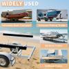 imageECOTRIC Boat Trailer Guide 2 Foot Bunk Board GuideOn Rails Galvanized Steel with Marine Grade Carpet Kit 2pcs Adjustableshaped