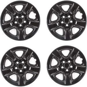 imageECOTRIC 18quot Hubcaps Wheel Covers Wheel Skins Compatible with 20062012 Toyota RAV4 Wheel Rim Cover Replacement Gloss Black ABS Plastic  Set of 4BLACK