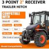 imageECOTRIC 3 Point 2quot Receiver Trailer Hitch Category 1 Tractor Mover Drawbar Hitch Heavy Duty Compatible with Kubota BX LM25H WLM Tractor NorTrac Yanmar Kioti Cat John Deere2127