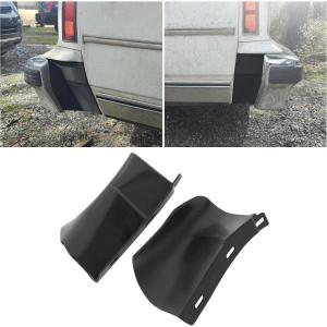 imageECOTRIC Rear Bumper Quarter Panel Fillers Kit Compatible with 19861990 Chevy CapriceImpala ABS plastic Black