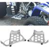 imageECOTRIC Nerf Bars Compatible with 19872006 Yamaha Banshee YFZ350 Heel Guards Footrest Stand Chrome Left  RightChrome