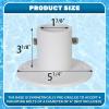 imageECOTRIC Deck Anchor Flange Cast Aluminum Above Ground Pool LaddersHandrailsSlide  1 78 Inch Diameter of 19quot4PC1 PC