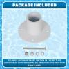 imageECOTRIC Deck Anchor Flange Cast Aluminum Above Ground Pool LaddersHandrailsSlide  1 78 Inch Diameter of 19quot4PC1 PC