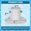 imageECOTRIC Deck Anchor Flange Cast Aluminum Above Ground Pool LaddersHandrailsSlide  1 78 Inch Diameter of 19quot4PC4 PCs