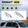 imageECOTRIC 4Pcs Roof Rack Rail End Cover Shell Cap Compatible with 20032009 Toyota 4Runner SW4 N210 Black Roof Rail Bar Cover Shell Protectionsilver