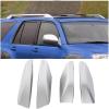 imageECOTRIC 4Pcs Roof Rack Rail End Cover Shell Cap Compatible with 20032009 Toyota 4Runner SW4 N210 Black Roof Rail Bar Cover Shell Protectionsilver