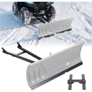 imageECOTRIC ATV Snow Plow Blade Adjustable 48quot Complete Universal Kit Compatible with Honda Kawasaki Polaris You Will Receive 2 Packages