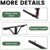 imageECOTRIC 750lbs Capacity Black Truck Bed Extender Pickup Truck Bed Hitch Mount Extension Rack SUV Lumber Ladder Canoe Boat Kayak Long Pipes wFlag  Powder Coated Steel48 x 181 inches