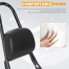 imageECOTRIC Detachable Sissy Bar Passenger Backrest Compatible with 2004Up Harley Sportster XL883C 883R XL1200R 1200C 1200S XLH883 XLH1200 Motorcycle Backrest WCushion Pad
