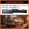imageECOTRIC Black Dashboard Cover Compatible with 19811991 Chevrolet GMC CKRV TruckSUV Pickup Car Interior Dash Pad CapBlack