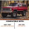 imageECOTRIC Black Dashboard Cover Compatible with 19811991 Chevrolet GMC CKRV TruckSUV Pickup Car Interior Dash Pad CapDark Blue