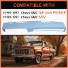 imageECOTRIC Black Dashboard Cover Compatible with 19811991 Chevrolet GMC CKRV TruckSUV Pickup Car Interior Dash Pad CapLight Blue