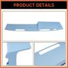 imageECOTRIC Black Dashboard Cover Compatible with 19811991 Chevrolet GMC CKRV TruckSUV Pickup Car Interior Dash Pad CapLight Blue