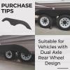 imageECOTRIC RV Fender Skirt Replacement Tandem Trailer for RVs Campers and Trailers  BlackBlack