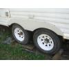 imageECOTRIC RV Fender Skirt Replacement Tandem Trailer for RVs Campers and Trailers  BlackWhite