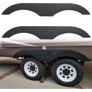 imageECOTRIC RV Fender Skirt Replacement Tandem Trailer for RVs Campers and Trailers  BlackBlack