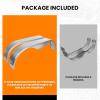 imageECOTRIC 2Pcs Tandem Trailer Fender Double Axle Compatible with 1315 Inch Wheels Teardrop Pair Enclosed Trailers 665 x 9 x 1837  Cold Rolled Steel