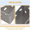 imageECOTRIC Radiator Support MountBracket Compatible with 19882000 Chevy CK 1500 2500 3500 Series Tahoe Yukon Steel
