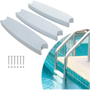 image:imageECOTRIC Universal 18 Swimming Pool Ladder Steps Molded Plastic Rung Step Pedal Accessory Ladder Tread 87901 3Pcs3pcs