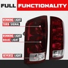 image:imageECOTRIC Pair Tail Light Compatible with 20022006 Dodge Ram 150020032006 Ram 2500 3500 Taillight Turn Signal Light Replacement for 55077348AF CH2801147 55077347AF CH2800147 Red SmokedDark RedClear Lens