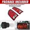 image:imageECOTRIC Pair Tail Light Compatible with 20022006 Dodge Ram 150020032006 Ram 2500 3500 Taillight Turn Signal Light Replacement for 55077348AF CH2801147 55077347AF CH2800147 Red SmokedRedClear Lens