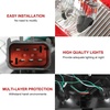 image:imageECOTRIC Pair Tail Light Compatible with 20022006 Dodge Ram 150020032006 Ram 2500 3500 Taillight Turn Signal Light Replacement for 55077348AF CH2801147 55077347AF CH2800147 Red SmokedRedClear Lens