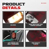 image:imageECOTRIC Pair Tail Light Compatible with 20022006 Dodge Ram 150020032006 Ram 2500 3500 Taillight Turn Signal Light Replacement for 55077348AF CH2801147 55077347AF CH2800147 Red SmokedDark RedClear Lens