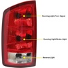 image:imageECOTRIC Pair Tail Light Compatible with 20022006 Dodge Ram 150020032006 Ram 2500 3500 Taillight Turn Signal Light Replacement for 55077348AF CH2801147 55077347AF CH2800147 Red SmokedRedClear Lens