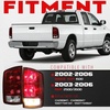 image:imageECOTRIC Pair Tail Light Compatible with 20022006 Dodge Ram 150020032006 Ram 2500 3500 Taillight Turn Signal Light Replacement for 55077348AF CH2801147 55077347AF CH2800147 Red SmokedDark RedClear Lens